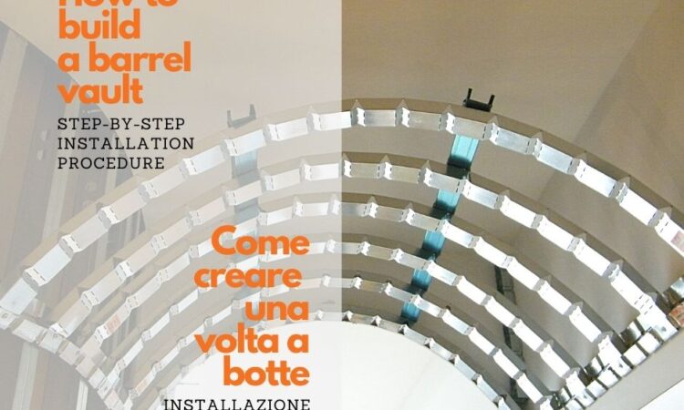 How to create barrel vaults with I Profili’s curving profiles for plasterboard